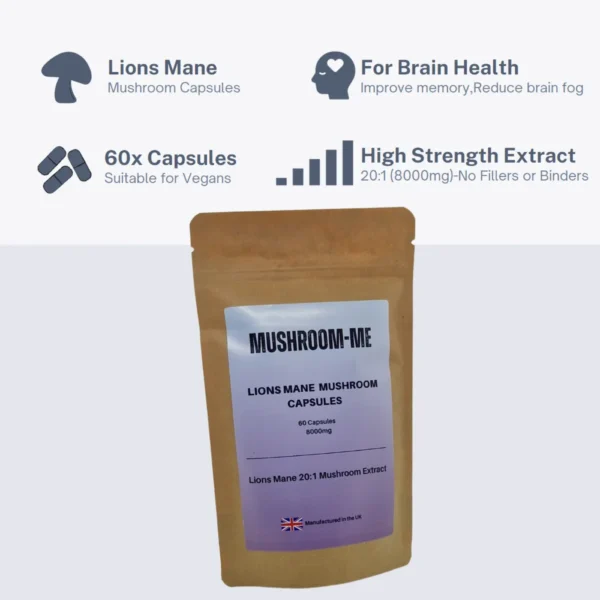 Lions Mane Mushroom Capsules - Image 2